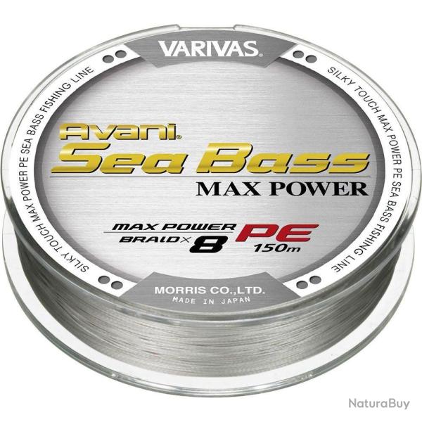 Varivas Avani Seabass Max Stealth Grey Pe1,2 - 24,1lb