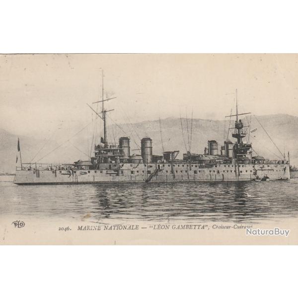 CPA - Marine de Guerre  Fran�aise - "L�ON GAMBETTA" Croiseur Cuirasse N�815