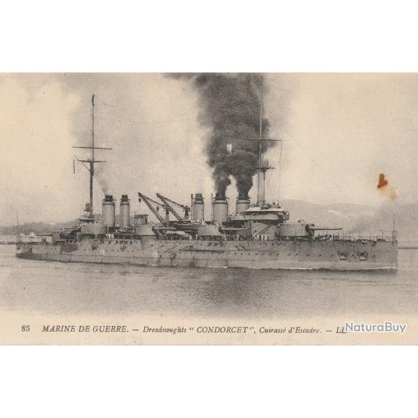CPA - Marine de Guerre  Fran�aise -  Dreadnoughts"CONDORCET" Cuirasse d'Escadre N�812