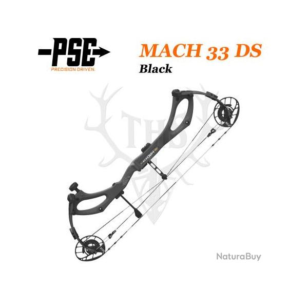 PSE MACH 33 DS - Arc de Chasse 2025 en Carbone Rapide et Ultra-L�ger 50-60# Droitier Black