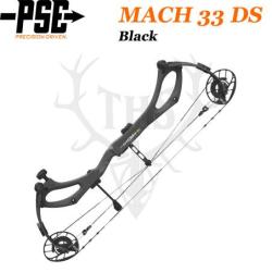 PSE MACH 33 DS - Arc de Chasse 2025 en Carbone Rapide et Ultra-L&eacute;ger 60-70# Gaucher Black