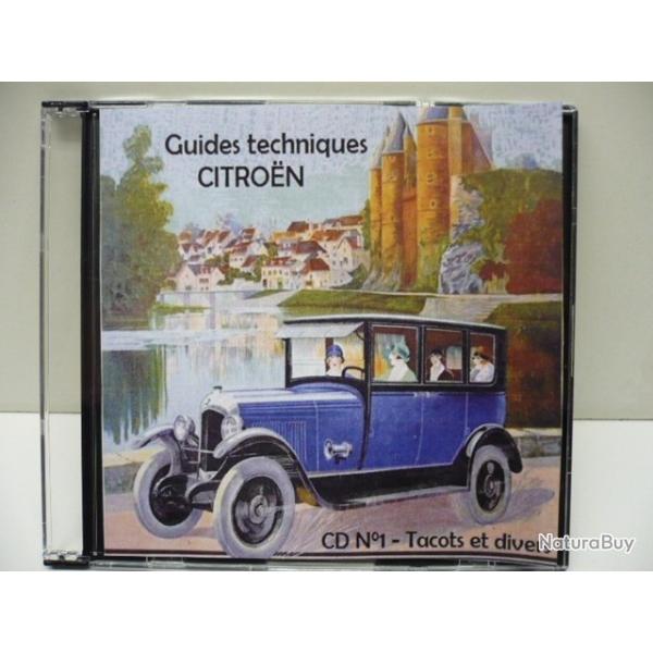 Lot 80 Livrets, guides techniques des voitures Citro�n de 1920 � 1980 sur CD ROM