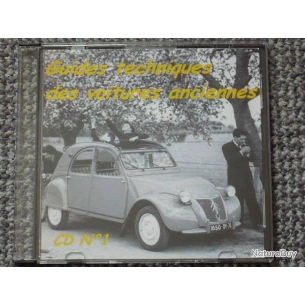 45 guides techniques des voitures et camions anciens franais - 1960  1980 sur CD ROM