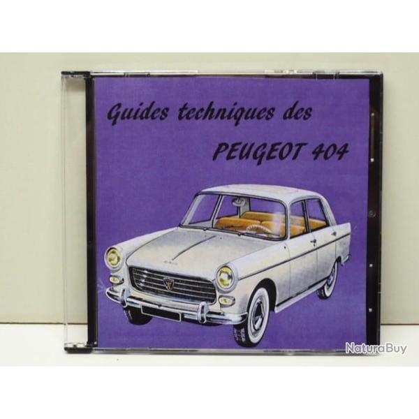 65 GUIDES TECHNIQUES des VOITURES ANCIENNES PEUGEOT 404 sur CD