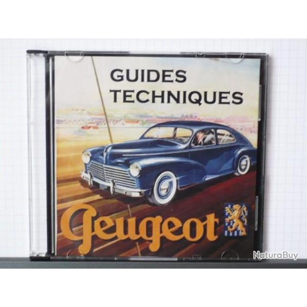 155 GUIDES TECHNIQUES des VOITURES PEUGEOT de 1920  1980 sur CD