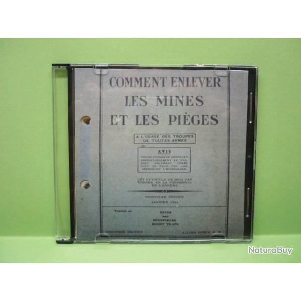 Manuel US ARMY - Comment enlever les mines et piges (en franais) 1944 sur un CD ROM