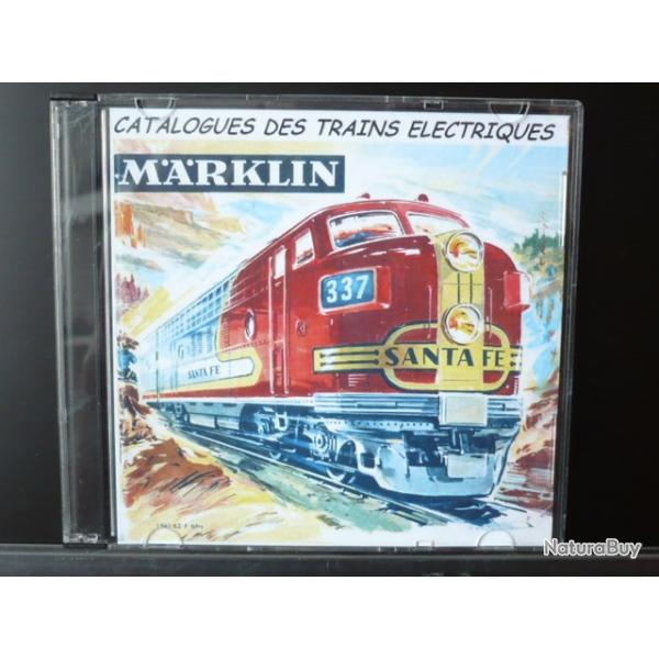 90 CATALOGUES DE TRAINS ELECTRIQUES MARKLIN + 335 FICHES FLEISCHMANN sur CD ROM