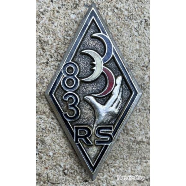 83� R�giment de Soutien, dos plat guilloch� r�gulier