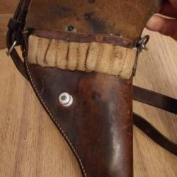 Holster avec sa bandouli&egrave;re de revolver 1882 et 1882/29 Suisse