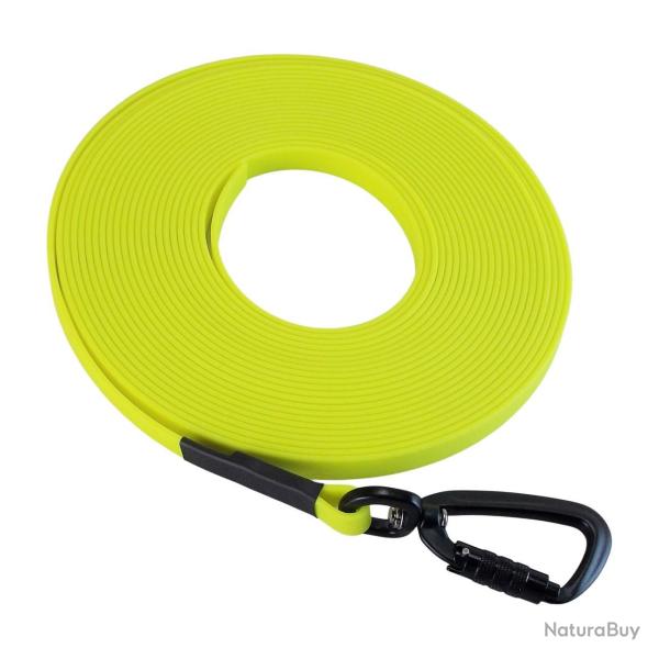 Longe BIOTHANE Twist-Lock 13 mm jaune fluo 3 m SANS poign�e