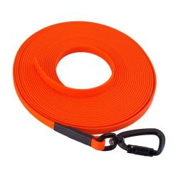 Longe BIOTHANE Twist-Lock 13 mm orange fluo 10 m SANS poign&eacute;e