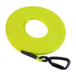 Longe BIOTHANE Twist-Lock 13 mm jaune fluo 10 m SANS poign&eacute;e