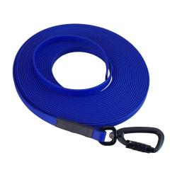 Longe BIOTHANE Twist-Lock 13 mm bleu roi 10 m SANS poign&eacute;e