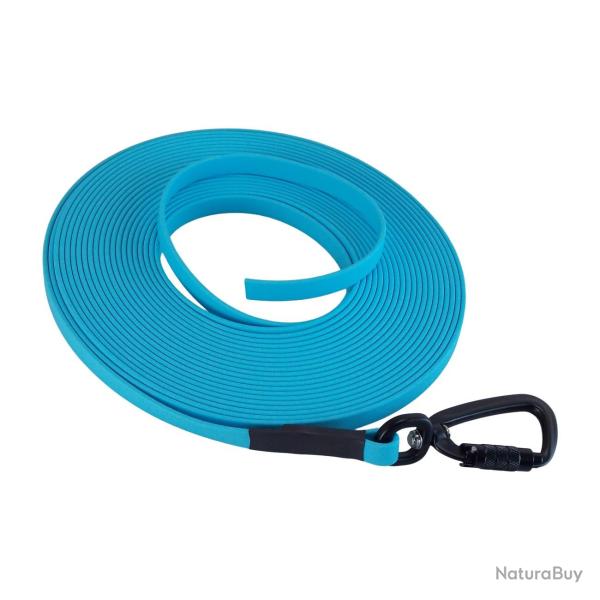 Longe BIOTHANE Twist-Lock 13 mm bleu ciel 10 m SANS poign�e
