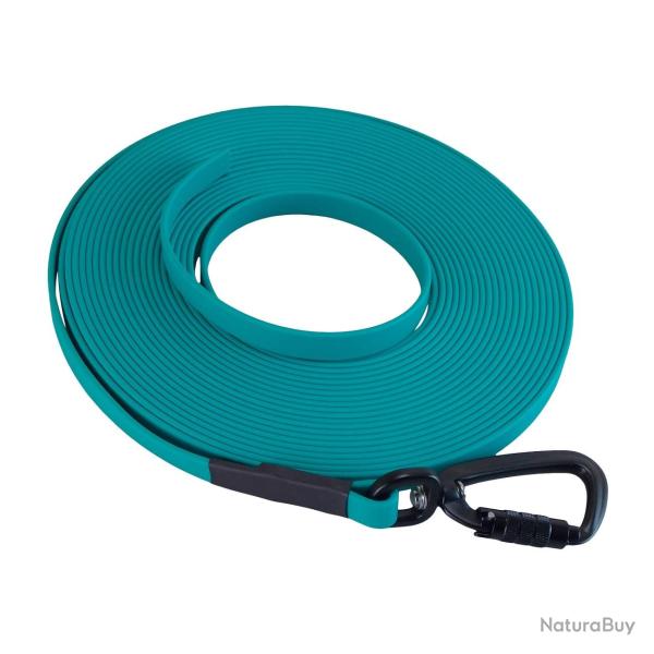 Longe BIOTHANE Twist-Lock 13 mm 10 m SANS poign�e Turquoise