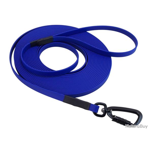 Longe BIOTHANE Twist-Lock 13 mm bleu roi 3 m AVEC poign�e