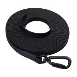 Longe BIOTHANE Twist-Lock 16 mm Noir 3 m SANS poign&eacute;e