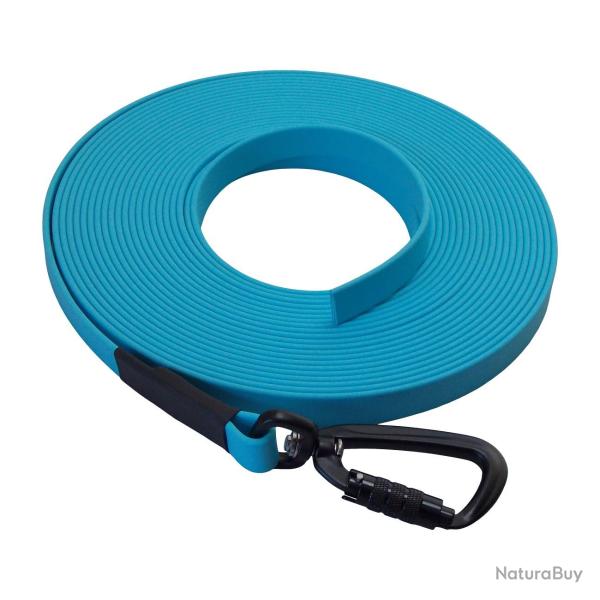 Longe BIOTHANE Twist-Lock 16 mm 5 m SANS poign�e bleu ciel