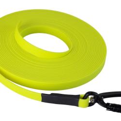 Longe BIOTHANE Twist-Lock 16 mm jaune fluo 10 m SANS poign&eacute;e