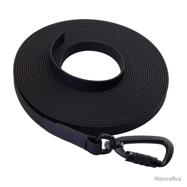 Longe BIOTHANE Twist-Lock 16 mm Noir 10 m SANS poign�e