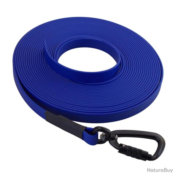 Longe BIOTHANE Twist-Lock 16 mm bleu roi 10 m SANS poign�e