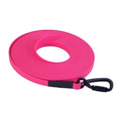 Longe BIOTHANE Twist-Lock 16 mm Rose 10 m SANS poign&eacute;e