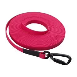 Longe BIOTHANE Twist-Lock 16 mm 10 m SANS poign&eacute;e rose passion