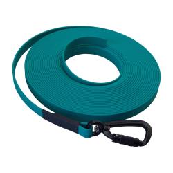 Longe BIOTHANE Twist-Lock 16 mm 10 m SANS poign&eacute;e turquoise