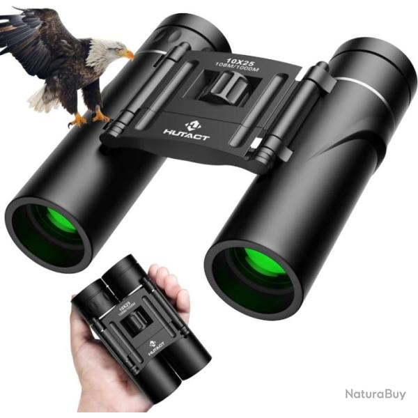 Jumelles10x25 pour Adultes et Enfants Compactes �tanche Optiques FMC Multicouches Prisme BK4