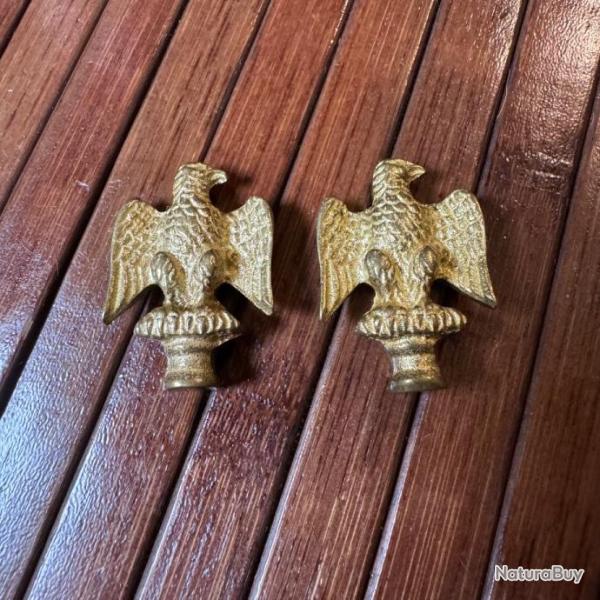 DUO D'AIGLE EN BRONZE DOR� XlX �me