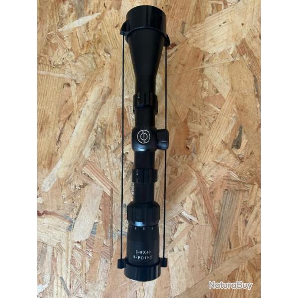 Lunette de tir Simmons 3-9X40  8 point Avec colliers de fixation rail 11 mm