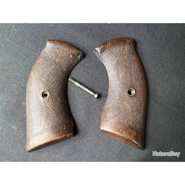 PLAQUETTES D'ORIGINE EN BOIS POUR WEBLEY WG