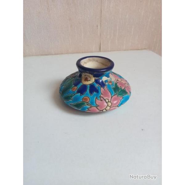 plumier emaux longwy hauteur 4,2 cm diam�tre 8,3 cm