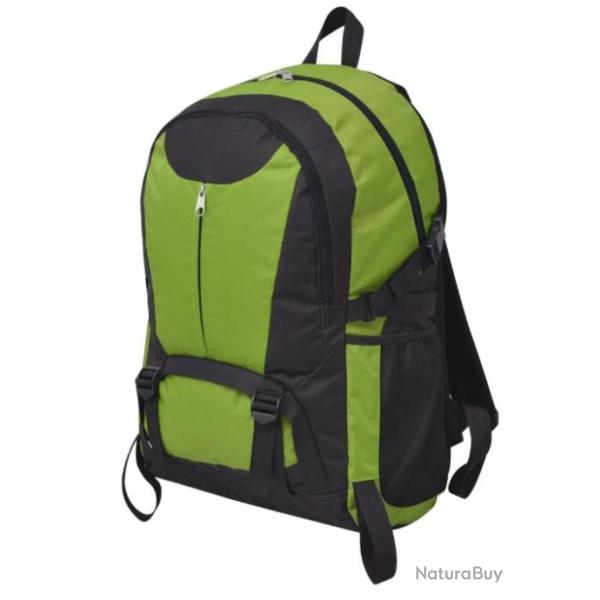 Sac � Dos Randonn�e Noir Vert 40L Unisexe Hydrofuge pour Voyage Camping For�t