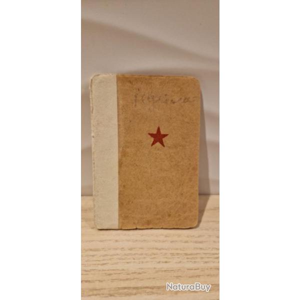 Livret militaire russe WW2