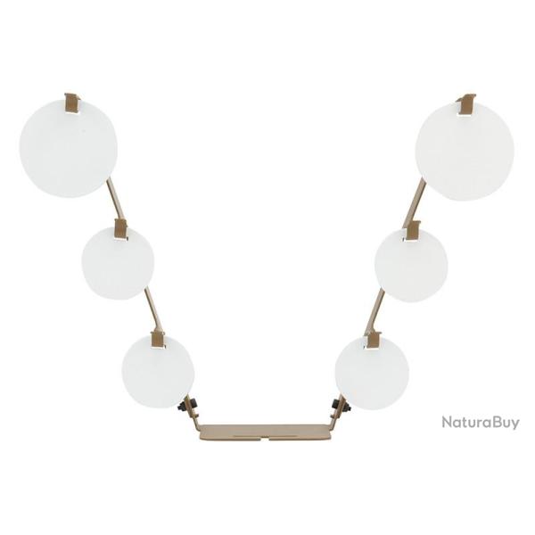 Cible m�tallique 6 gongs en V