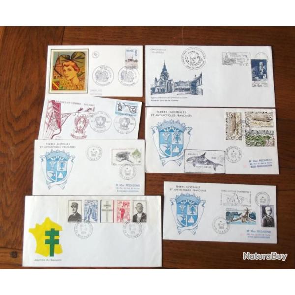 Lot 24 enveloppes 1er jour d'�mission ou journ�e du timbres