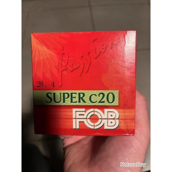 Lot de 200 Cartouches Fob calibre 20 28g plomb n 4Bo�te de 25