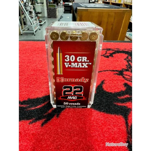 Hornady V-Max 22 mag 30 grs (x50)