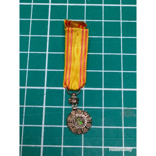 MINIATURE MEDAILLE ORDRE DU NICHAN EL IFTIKAR