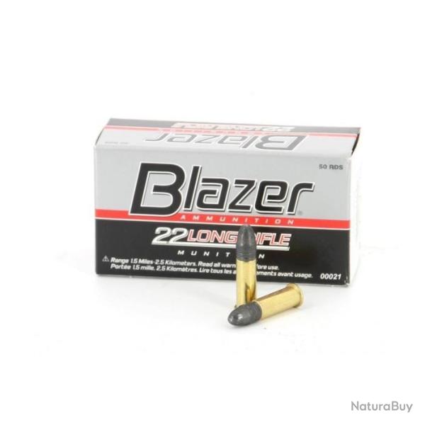 Balles CCI Blazer Lead Round Nose - Cal.22 LR - Boite de 500 - 22LR / Par 1 / 40