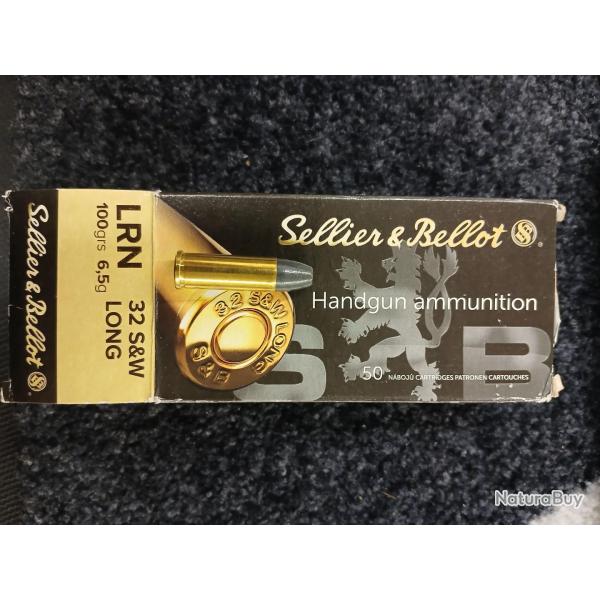 Sellier & Bellot .32 S/W Long LFN 100 grs (x50)