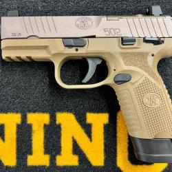 FNH USA 502 T TAN filet&eacute; 22 lr