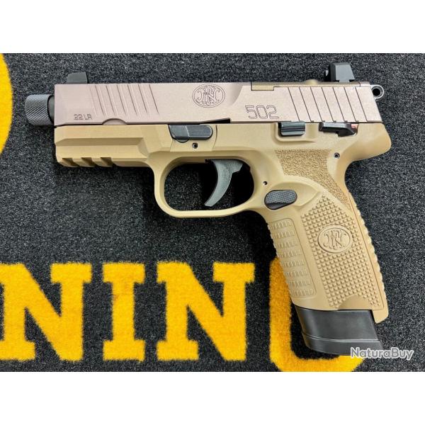 FNH USA 502 T TAN filet� 22 lr