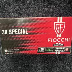 Fiocchi 38 Sp&eacute;cial FMJ 158 grs (x50)