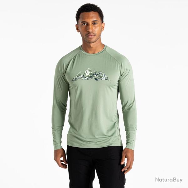 Tee Shirt Respirant Dare 2B Tech Long Sleeve II Tee Vert