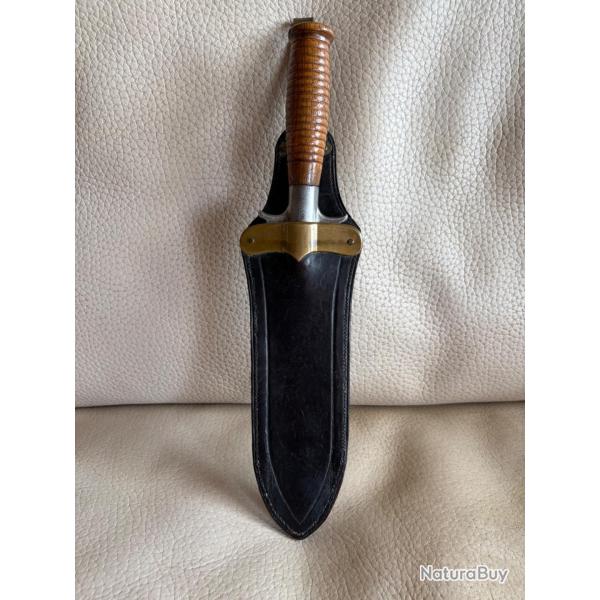 Springfield 1880 "Hunting knife " Couteau de la cavalerie am�ricaine - 1er type-  et son fourreau