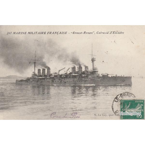 CPA - Marine Militaire Fran�aise -" Ernest-Renan "Cuirasse d'Escadre N�129