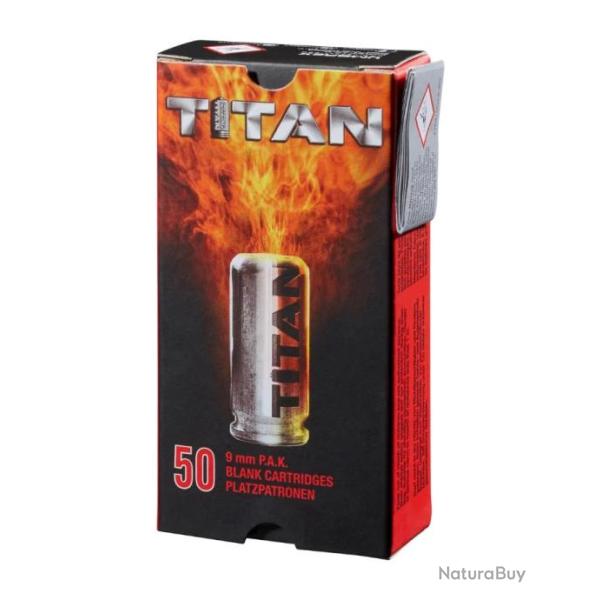 50 Cartouches Titan 9 mm PAK | Perfecta (0000 3671) - Arme d'alarme