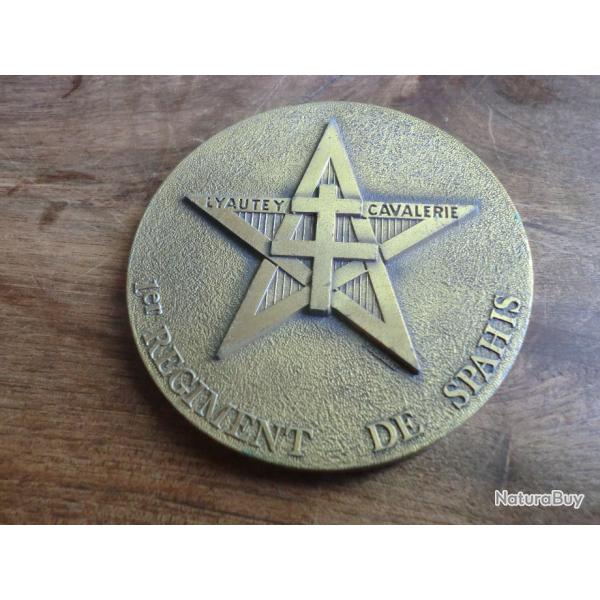 m�daille 1� r�giment de saphis  lyautey cavalerie